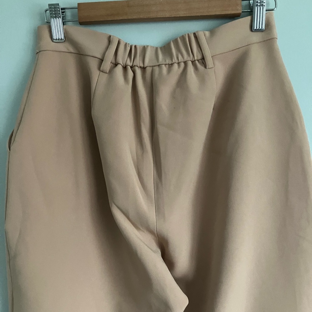 THE DROP Salmon High Rise Tapered Straight Leg Slacks Size XS (Could fit S) - Picture 6 of 11